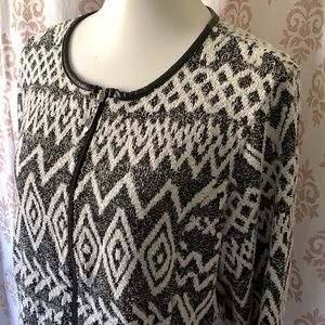 Rebecca Malone zipped cardigan with pockets L